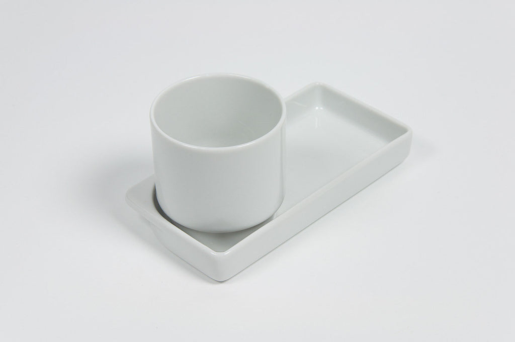 Kleine (Größe 2) rechteckige Schale mit hohem Rand (21 mm) und Port
