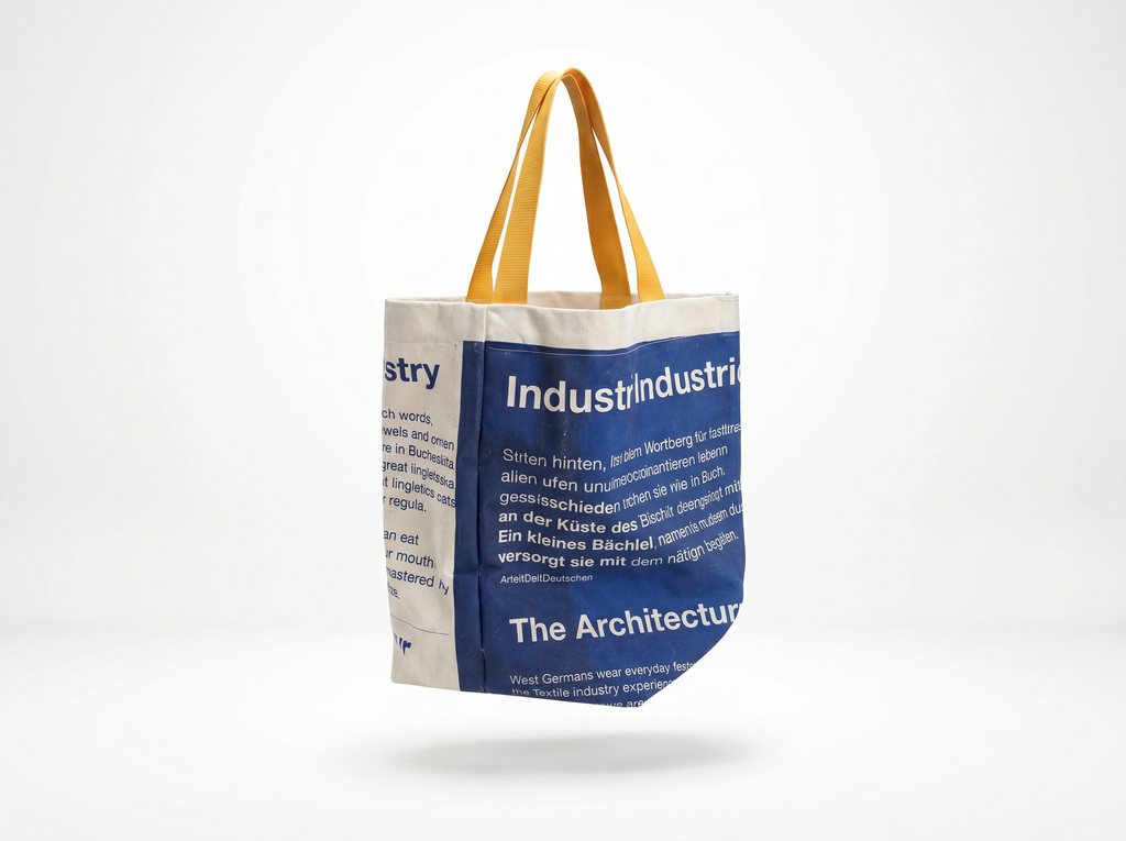 Die hängende Totebag scheint in der Luft zu schweben
